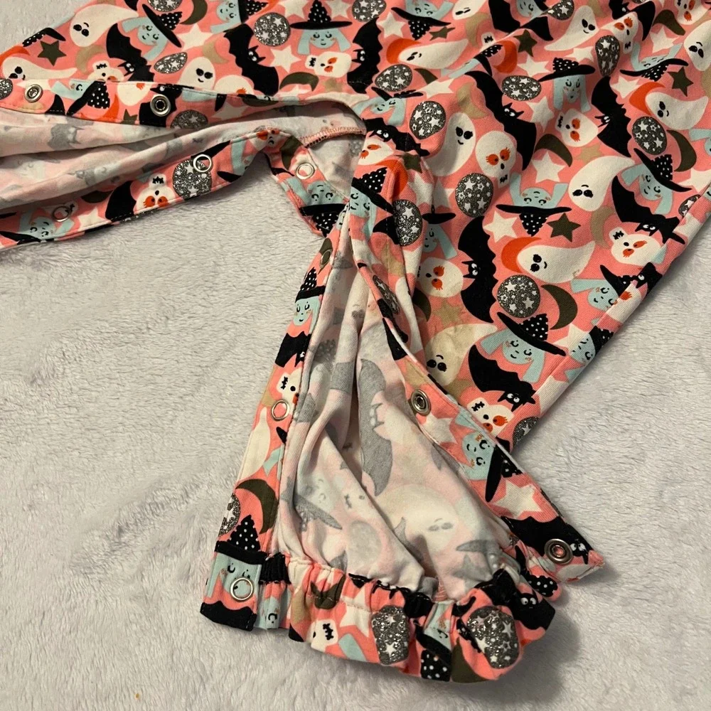 Matilda Jane Halloween Ghost Bat Witch Polka Dot Ruffle Romper 18-24M